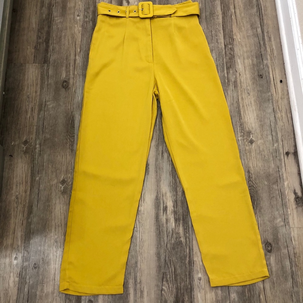 Yellow Belted pants